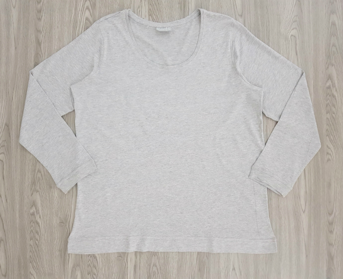 JANINA Ladies Long Sleeved Shirt (GRAY) (46 to 58 EUR)