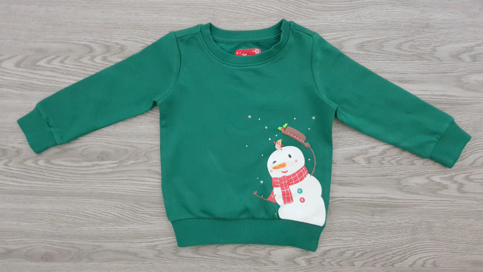 MERRY CHRISTMAS Boys Long Sleeved Shirt (GREEN) (92 to 152 CM)