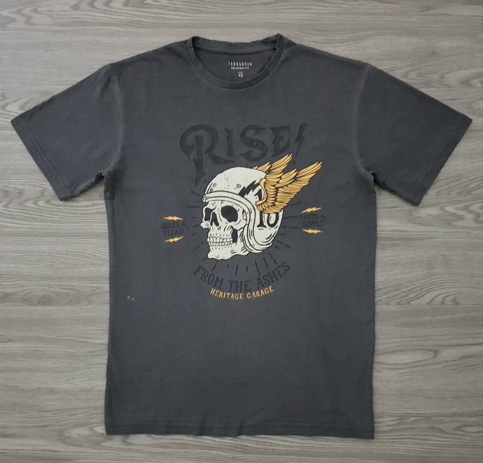 TERRANOVA Mens T-Shirt (GRAY) (XS - S - M - L - XL -XXL)