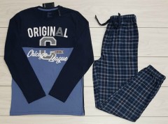 LIVERGY Mens Pyjama Set (NAVY- BLUE) (S - M - L - XL)