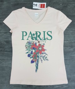 TISAIA Ladies T-Shirt (LIGHT PINK) (34 to 48)