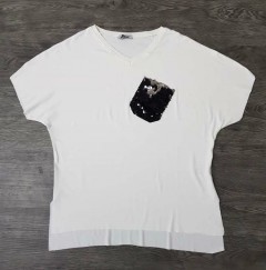 HOSTESS Ladies Turkey T-Shirt  (WHITE) (FREE SIZE)