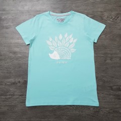 MO BODY Ladies T-Shirt  (LIGHT BLUE) (S - L - XL)