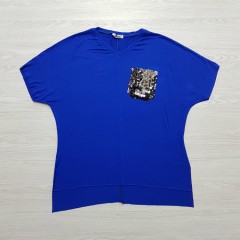 HOSTESS Ladies Turkey T-Shirt (BLUE) (FREE SIZE)