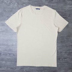 THE BASICS Mens T-Shirt (CREAM) (S - M - L - XL - XXL)