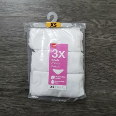 HEMA 3 Pcs Ladies Briefs Pack (WHITE) (XS - S - M - L - XL)