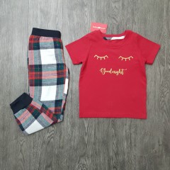 C Girls 2 Pcs Pyjama Set (RED) (2 to 14 Years)