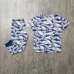 NEXT Boys 2 Pcs Pyjama Set (GRAY- BLUE) (2 to 8 Years)
