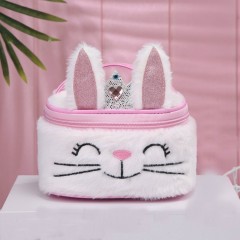 Cosmetic Bag (WHITE - PINK) (OS)