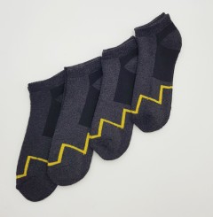 BAROTTI Mens Socks 4 Pcs Pack (DARK GRAY - BLACK) (FREE SIZE)