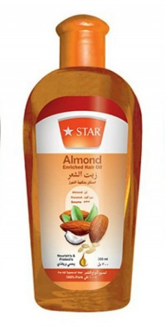 Star Almond Enriched Hair Oil(200ml) (MA) (CARGO)