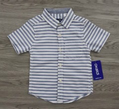 OKAIDI Boys Shirt (GRAY-WHITE) (12 Month to 6 Years)