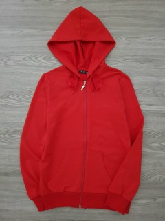 LCN ANGEL Ladies Turkey SweatShirt Front Zip Winter Hoodie (RED) (S - M - L - XL)