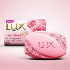 LUX Soft Touch Soap With French Rose & Almond Oil 100g (Exp: 30.07.2021) (K8)