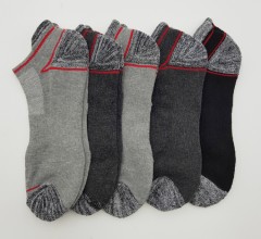 FITTER FIT FOR ME Mens Socks 5 Pcs Pack (BLACK - GRAY) (FREE SIZE)