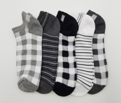 FITTER FIT FOR ME Ladies Socks 5 Pcs Pack (GRAY - BLACK) (FREE SIZE)