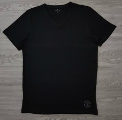 TOM TAILOR Mens T-Shirt (BLACK) (S - M - L - XL - XXL - 3XL)