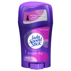 LADY SPEED STICK Invisible Dry Stick Shower Fresh Deodorant 40g (K8)