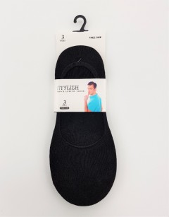 STYLISH Mens Loafer Socks 3 Pcs Pack (RANDOM COLOR) (FREE SIZE)