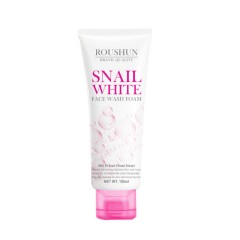 ROUSHUN Snail White Face Wash Foam Facial Cleanser whitening skin Moisturizing Firming oil control 100ML (EXP: 09.01.2026) (MOS)