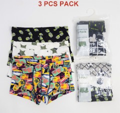 3 Pcs Boys Boxer Shorts Pack ( Random Color) (4 to 12 Years)