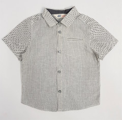 H AND M Boys Shirt (GRAY - WHITE) (92 to 140 CM)