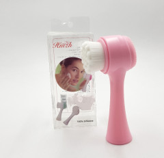 Exceart Manual Facial Brush Dual Hand Held Face Cleansing (PINK) (Os) (GM)