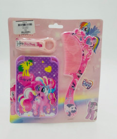 My little Pony Grooming Set Include Mirror, Hair Comb & Nail Clipper
