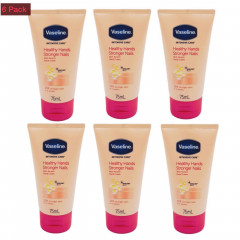 Live Selling 6 Pcs Bundle Vaseline Healthy Hands And Stronger Nails Cream with Keratin 75 ml (Cargo)