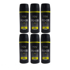Live Selling 6 Pcs Bundle Axe You 48H Fresh Deodorant Spray For Men - 150ml (Cargo)