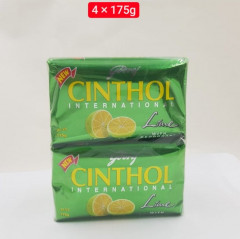 Live Selling 4 Pcs Bundle Godrej Cinthol Bar Soap 99.9% Germ Protection Lime (With Deodarant) 175G